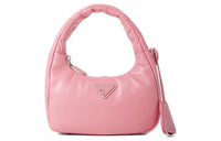 PRADA Nappa Leather Handbag Women's Pink