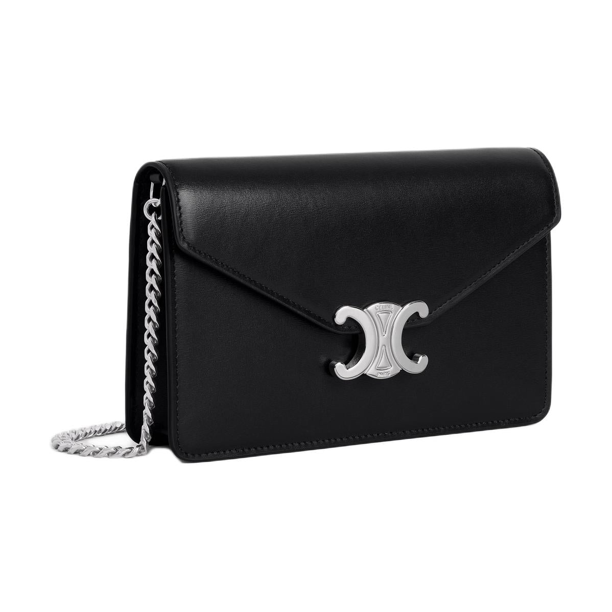 CELINE Margo Calfskin Wallet Women's Black