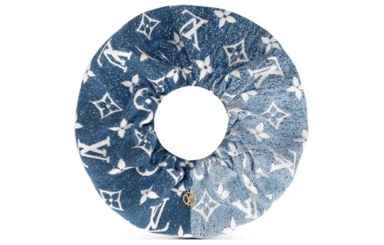 LOUIS VUITTON Denim Scrunchy Set