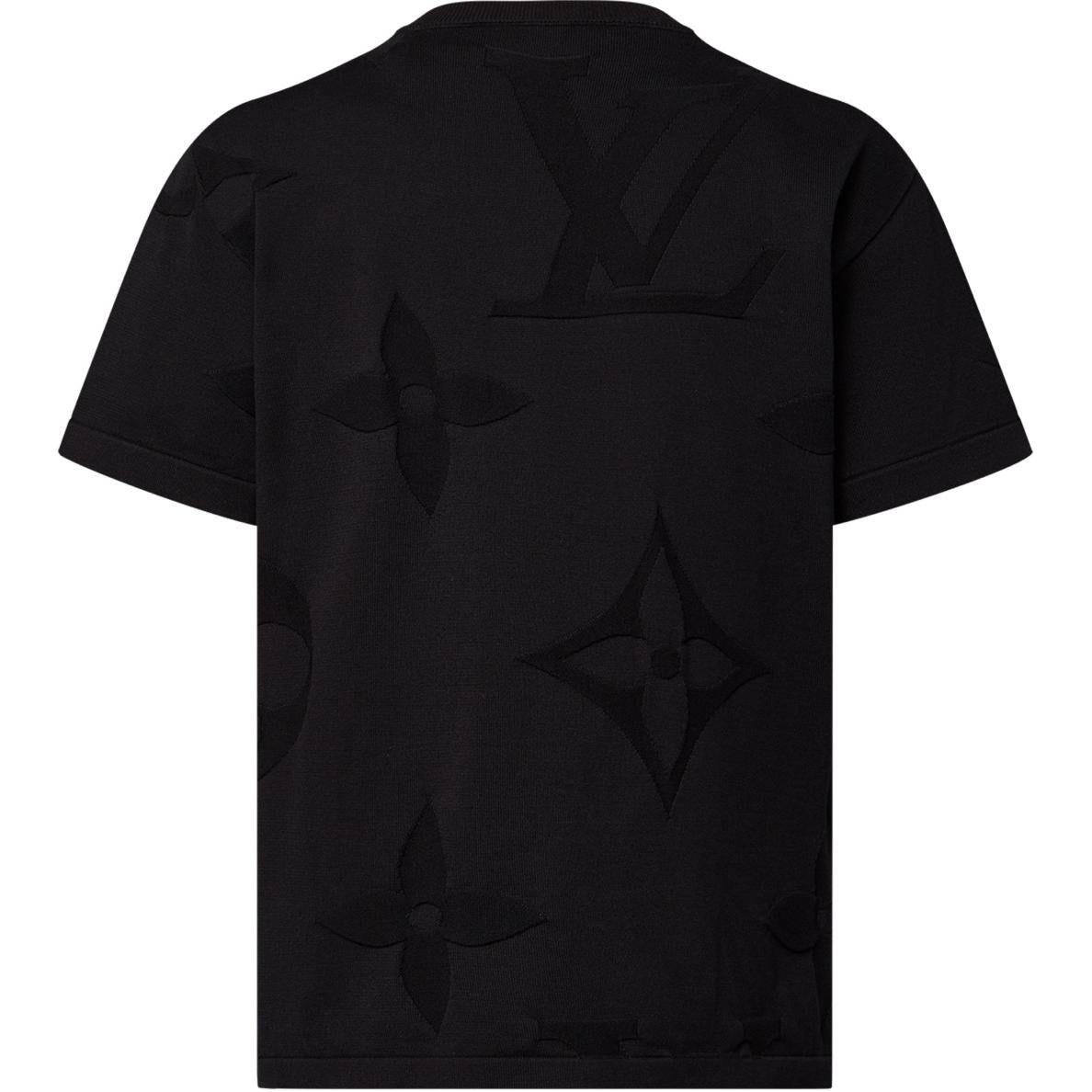 LOUIS VUITTON Monogram Short-Sleeved Cotton Crewneck