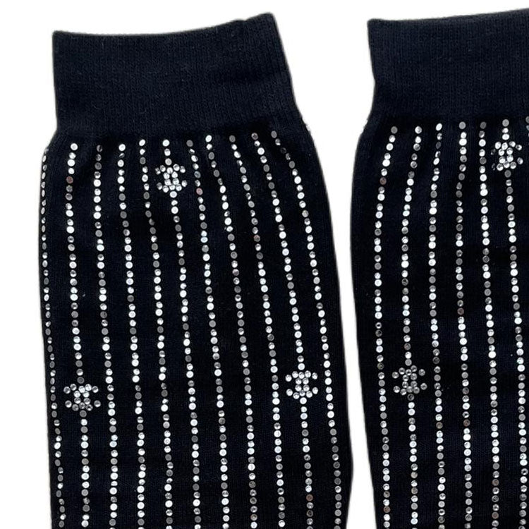 CHANEL Mid-Calf Socks Women's 1 Pack Black