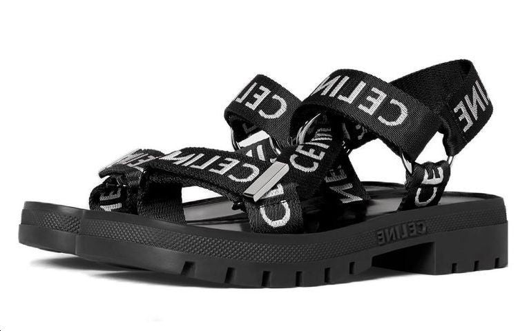 CELINE Strap Sandals Women's Tawny