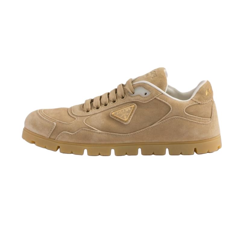 PRADA Trail Low Top Casual Shoes Women's Light Brown