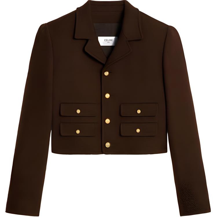 CELINE Vivienne Jacket In Wool Tweed