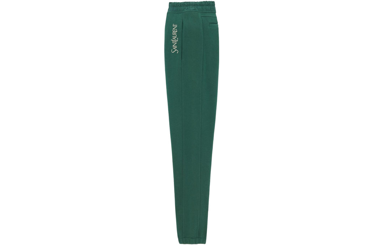 SAINT LAURENT Logo Embroidered Drawstring Sweatpants