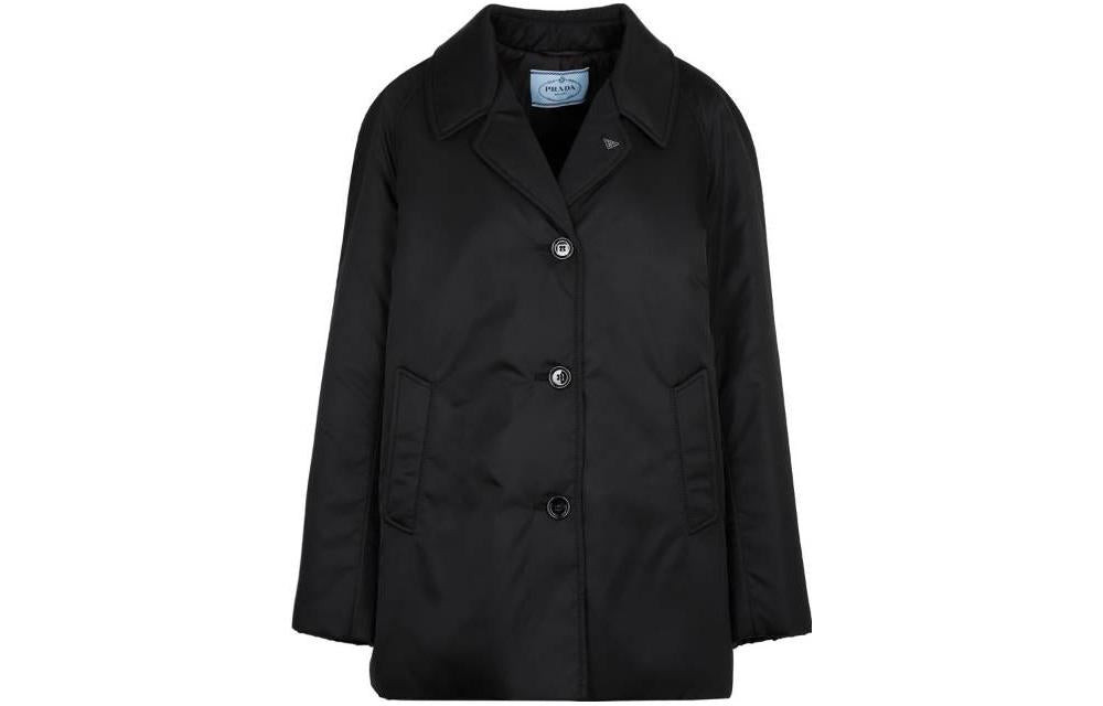 PRADA Buttoned V-Neck Coat
