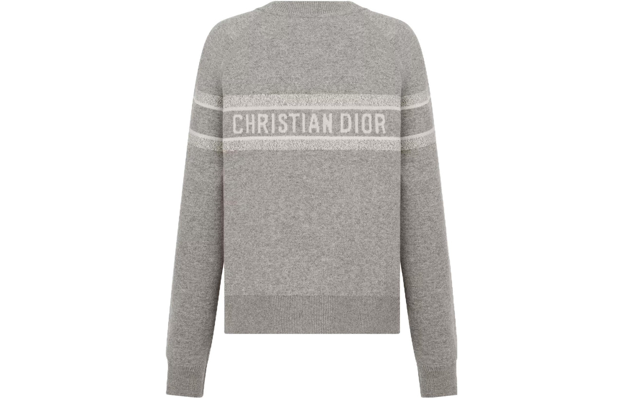DIOR Reversible Crew-Neck Sweater Sweater Women's Gray