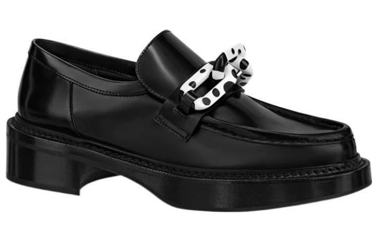 LOUIS VUITTON X Yk Academy Loafers 'Black With White' Women's