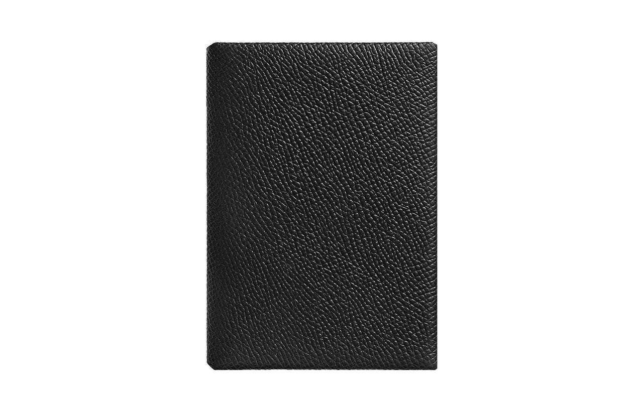 HERMES Calvi Duo Epsom Leather Wallets Card Holders Unisex Noir Black