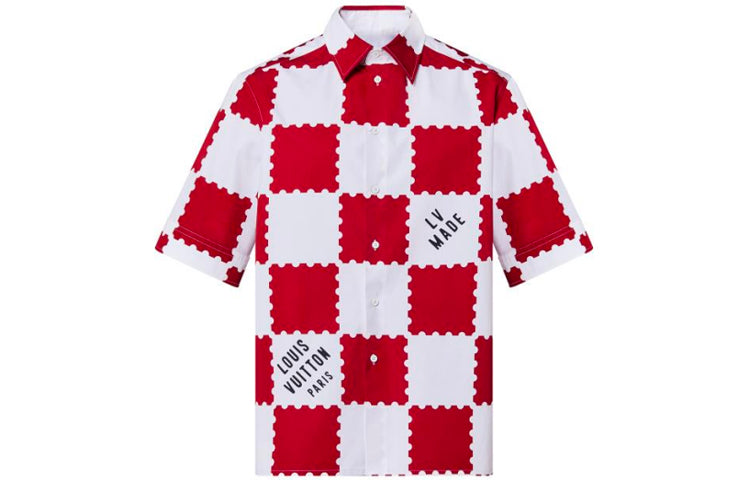 LOUIS VUITTON Shirt Men's Red White