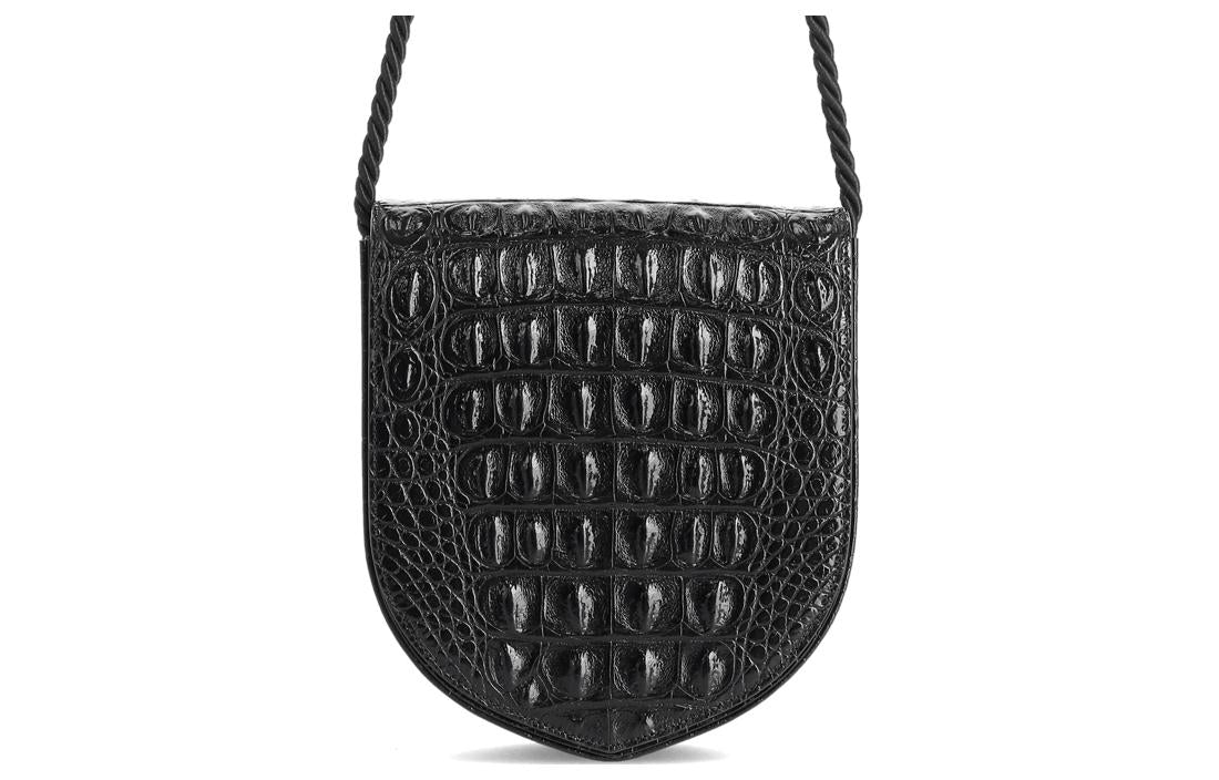 CELINE Calfskin Shoulder Bag Crossbody Bag Women's Black