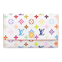 LOUIS VUITTON Takashi Murakami Collaboration Canvas Key Pouch Women's White & Multicolor