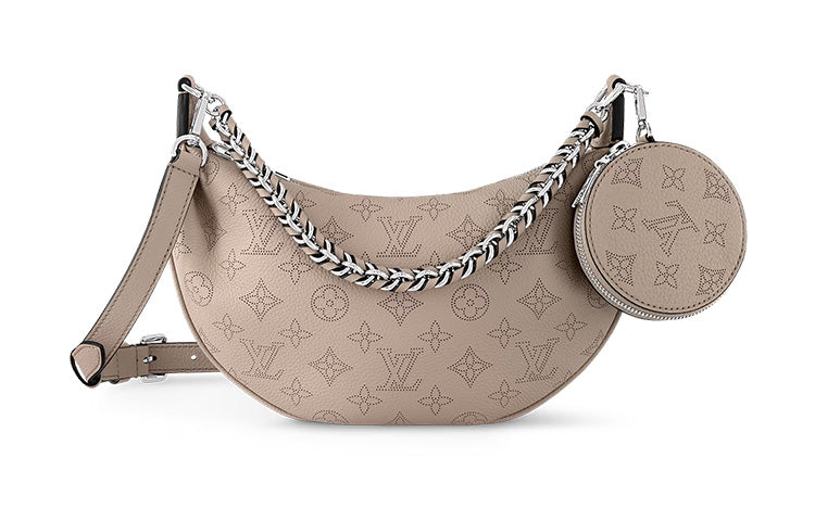LOUIS VUITTON Cow Leather Shoulder Bag Crossbody Bag Small Size Women's Elephant Gray