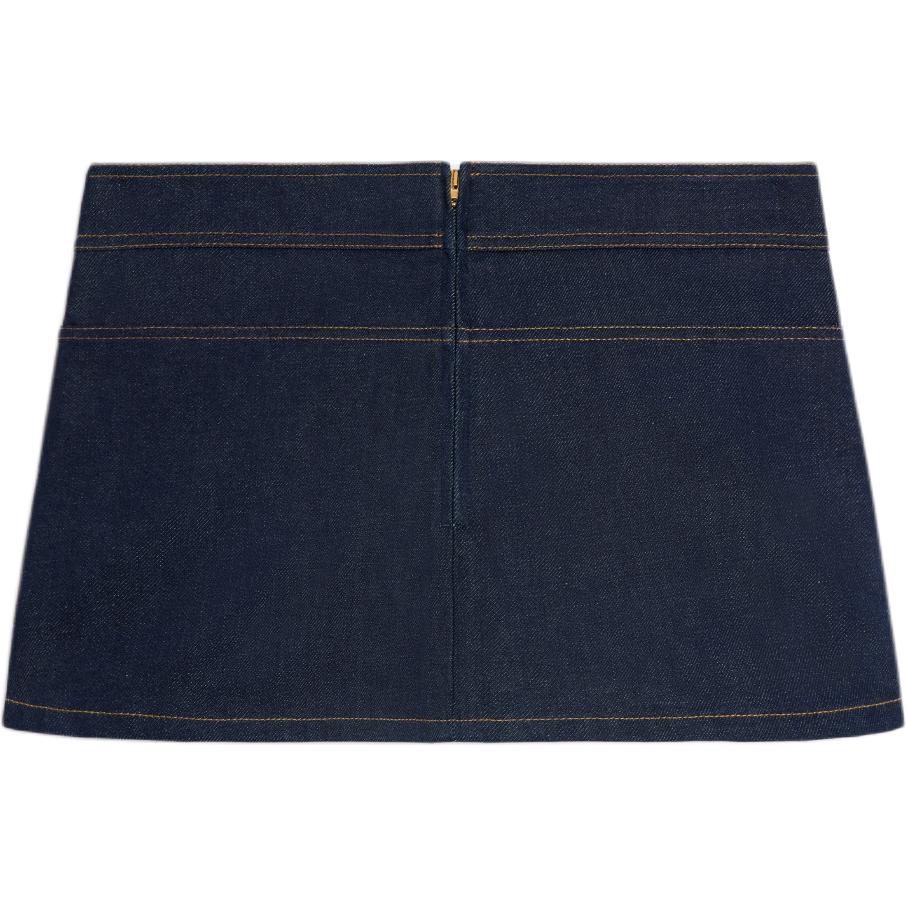 CELINE Button Detailed Denim Skirt