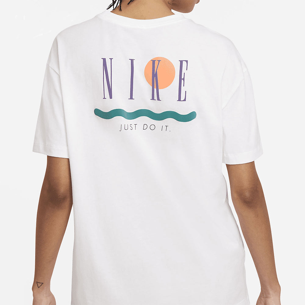 (WMNS) Nike Nsw Tee Boy Vintage Sports Fitness Training Breathable Short Sleeve White T-Shirt DD1480-100