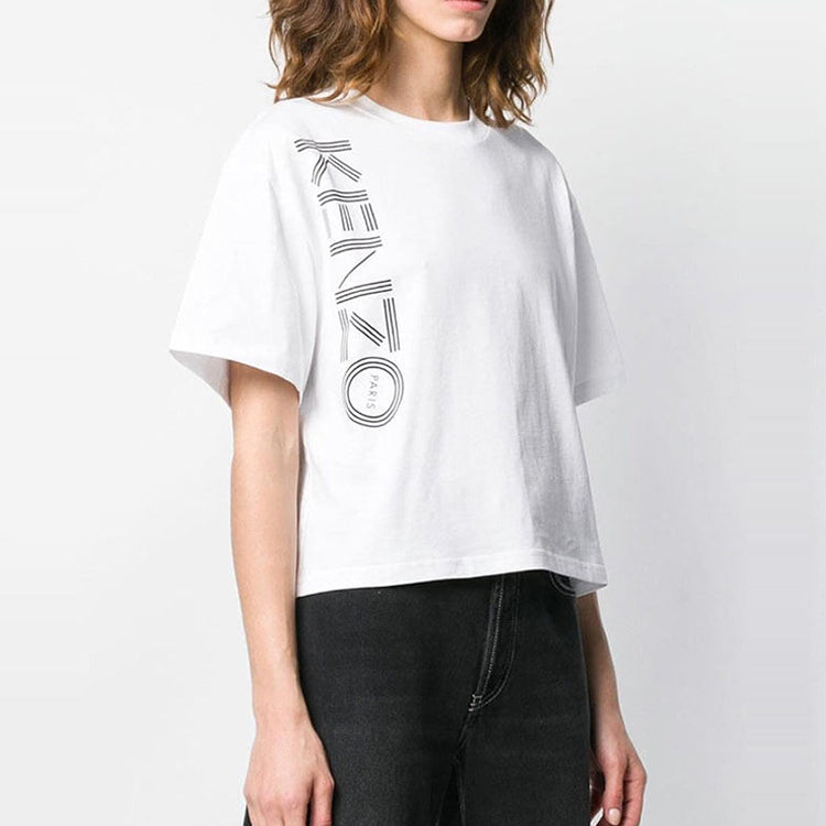 KENZO Alphabet Printing Pattern Short Sleeve White F952TS757987-01