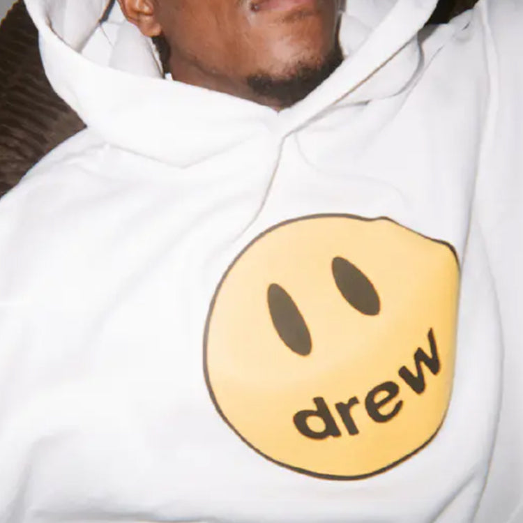 Drew House Mascot Smiling Face Printing Unisex White DR-SS20-017