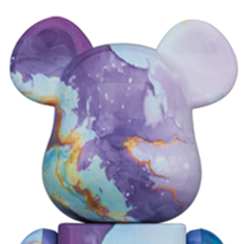 BE@RBRICK marble 400% 'Blue Purple' 4530956592930