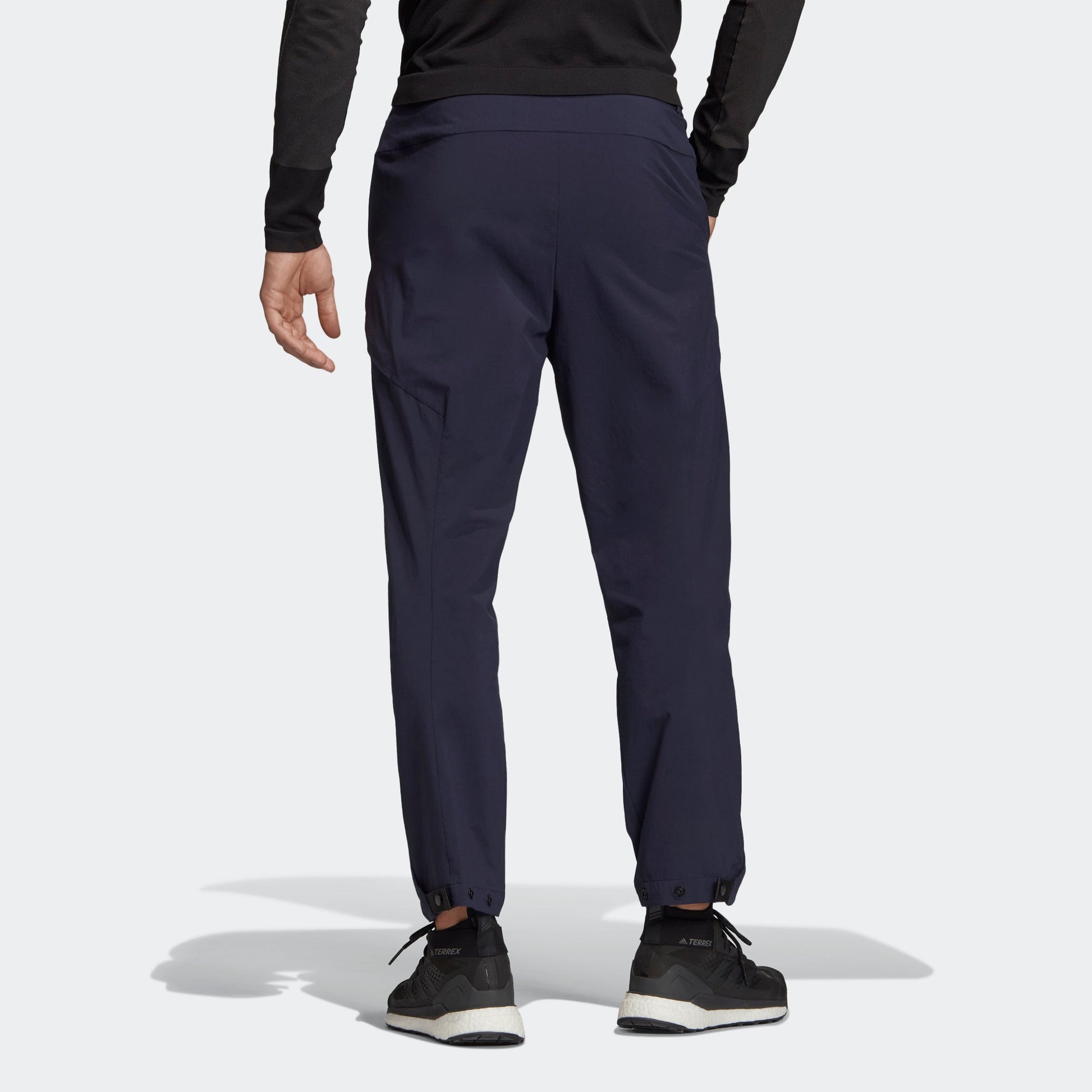 adidas Hike Pants Solid Color Casual Woven Long Pants Navy Blue DZ2043
