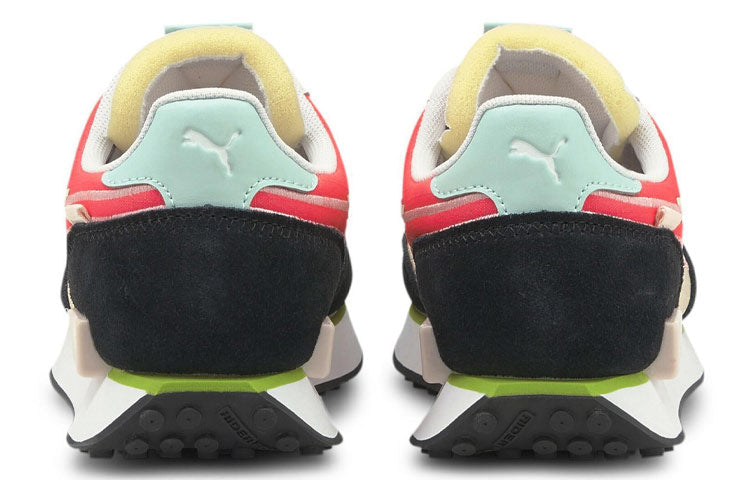 PUMA Unisex Future Rider Twofold Sd Running Shoes White/Black/Red 381052-13