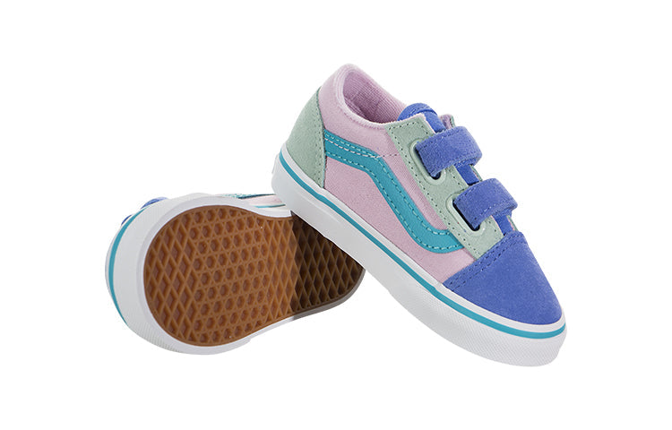 (TD) Vans Old Skool V 'Color Block - Lilac Snow Ultramarine' VN0A38JNT2Y