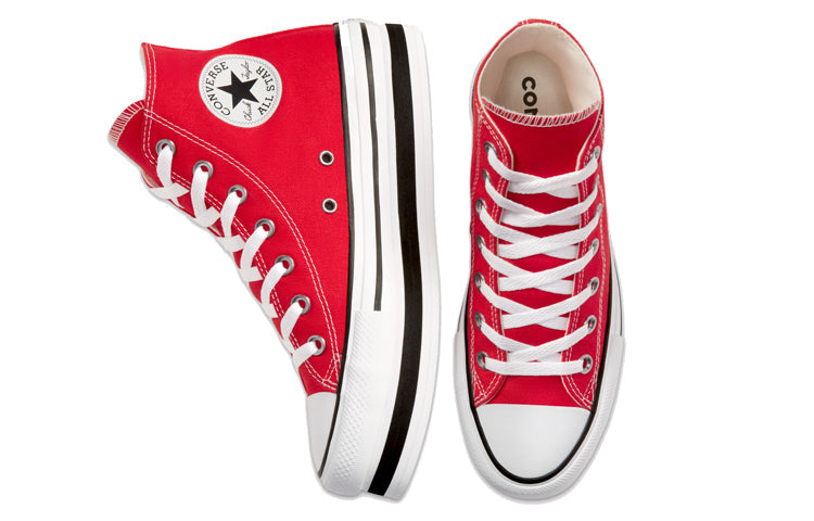 (WMNS) Converse Everyday Platform Chuck Taylor All Star Thick Sole Red White Sneakers 'Red White' 567996C