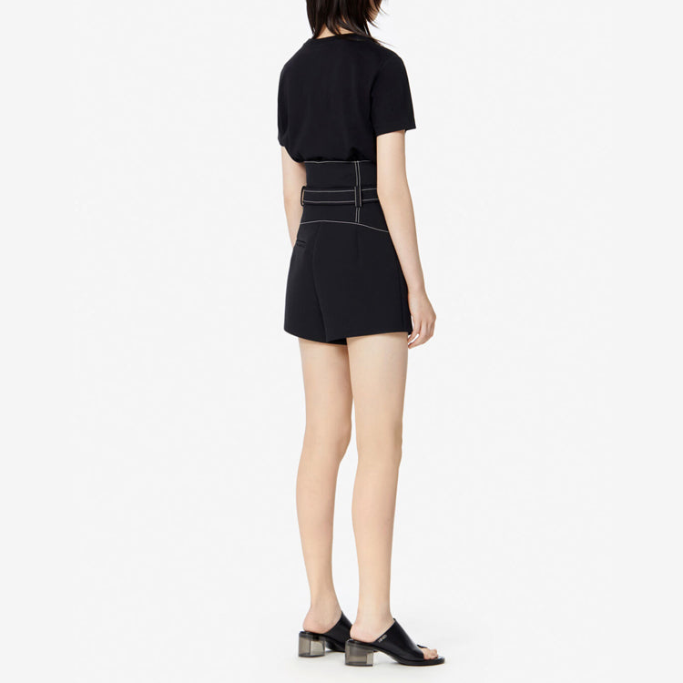 KENZO Logo Embroidery Round-neck Tee Black FA5-2TS821-936-99