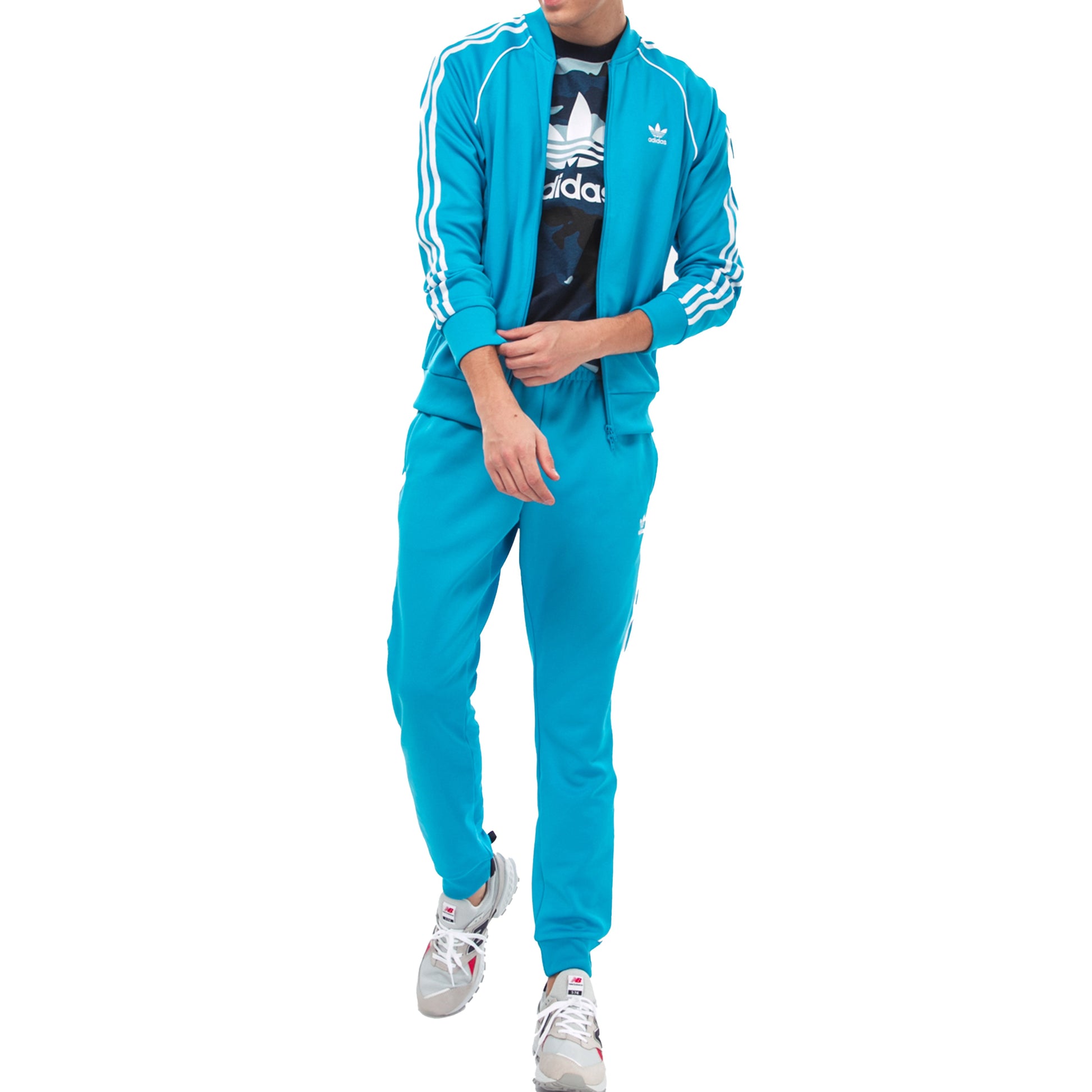 adidas originals Zipper Sports Jacket Blue DZ4636