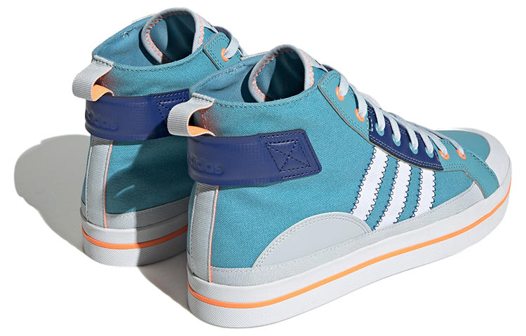 adidas neo City Canvas Hi 'Blue White Orange' HQ4620