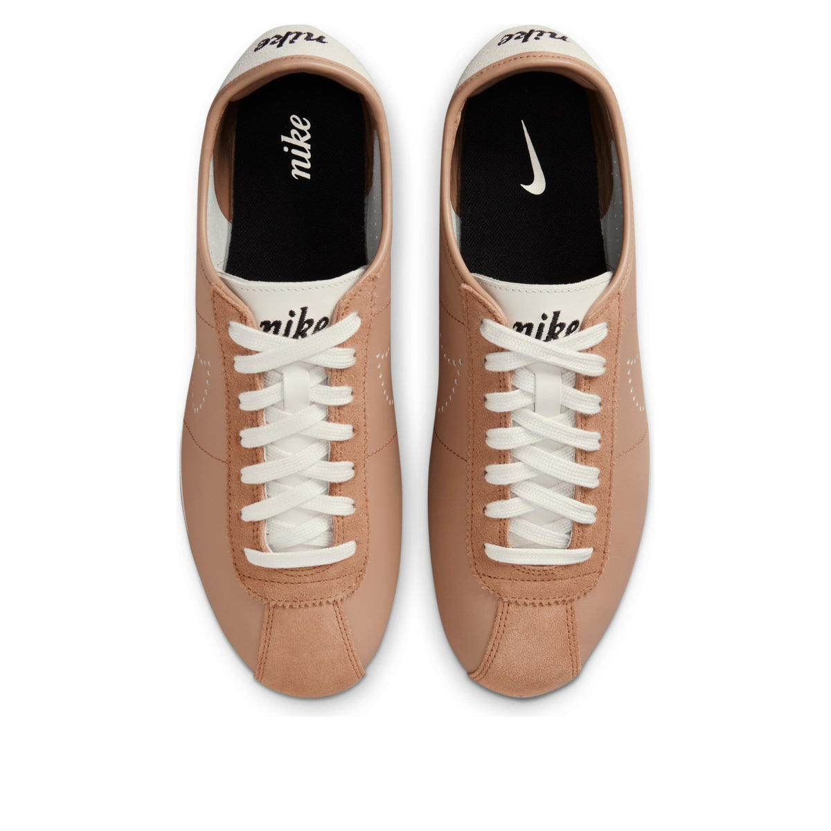(WMNS) Nike Cortez Leather 'Pale Shale Sail Perforated Swoosh' HQ1841-200