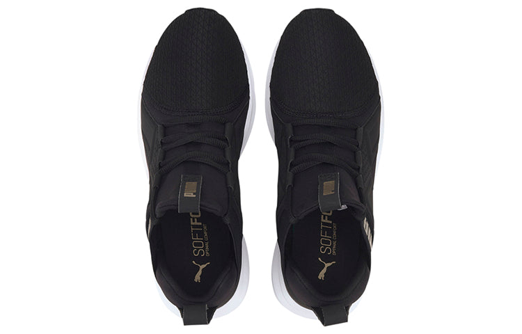 (WMNS) PUMA Enzo Edge Mesh Low-top Running Shoes Black/White 193711-01