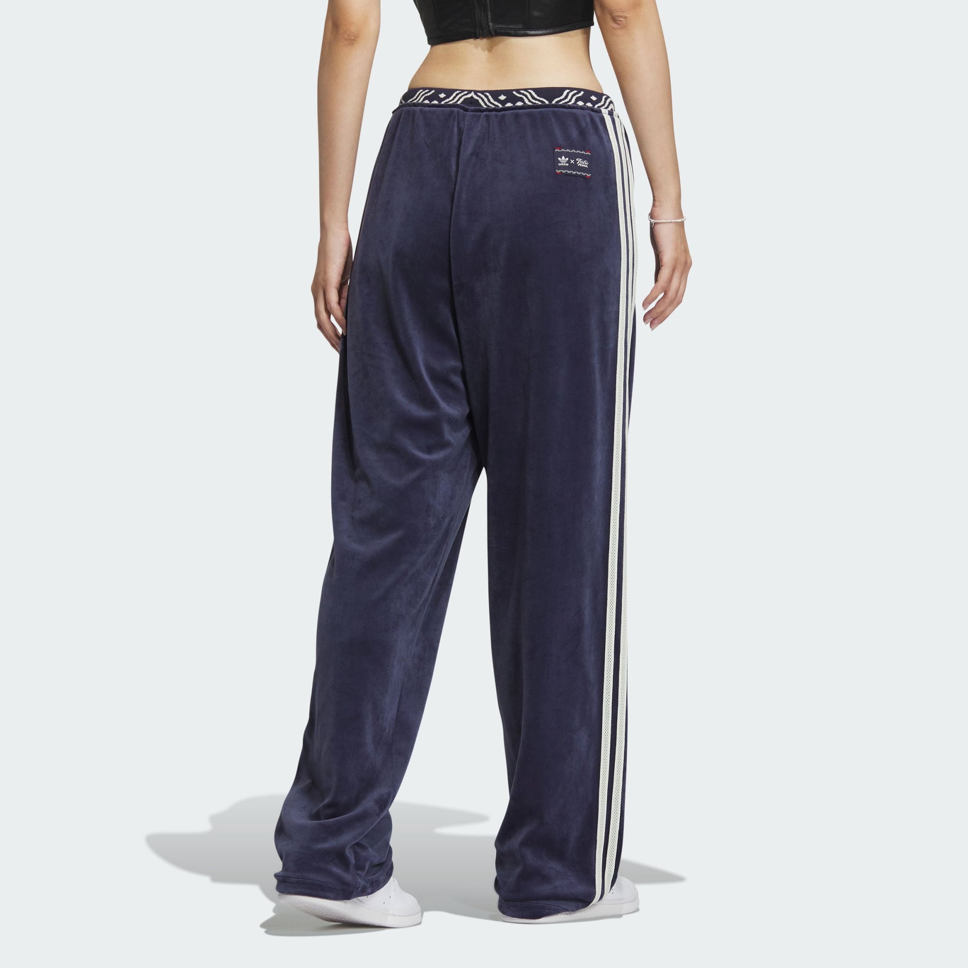 (WMNS) adidas Velour SST Pant Asia Sizing 'Blue' IX4231