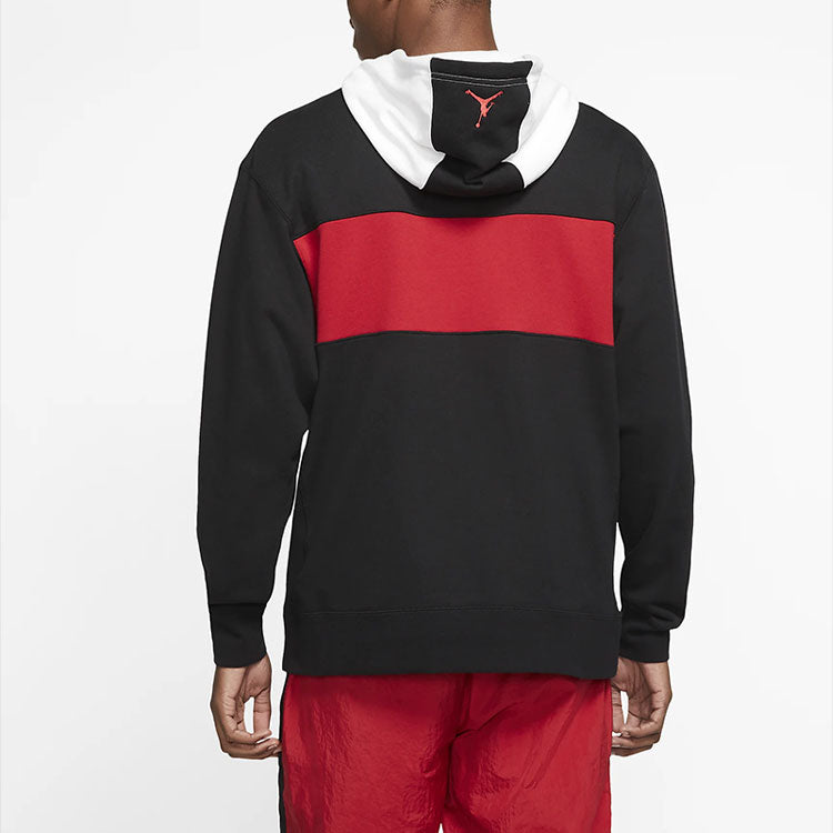 Air Jordan 11 Legacy Splicing Hoodie 'Black White Red' CU1508-010