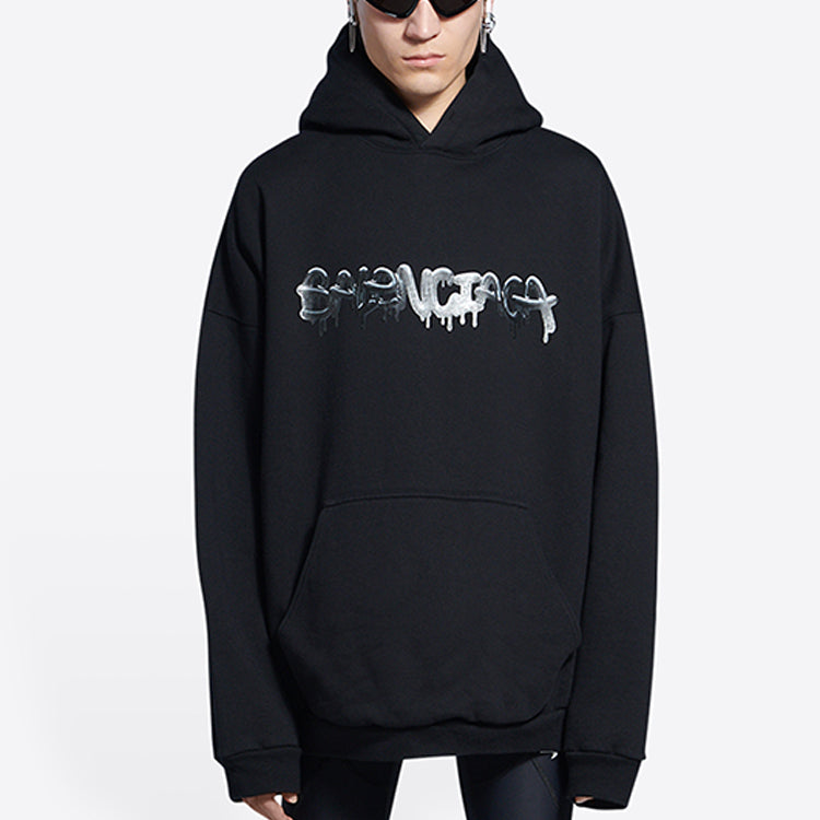 Balenciaga Slime Hoodie Wide Fit 'Black' 674986TLVF21069