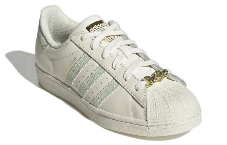 (WMNS) adidas originals Superstar 'Off White Linen Green' HQ6963