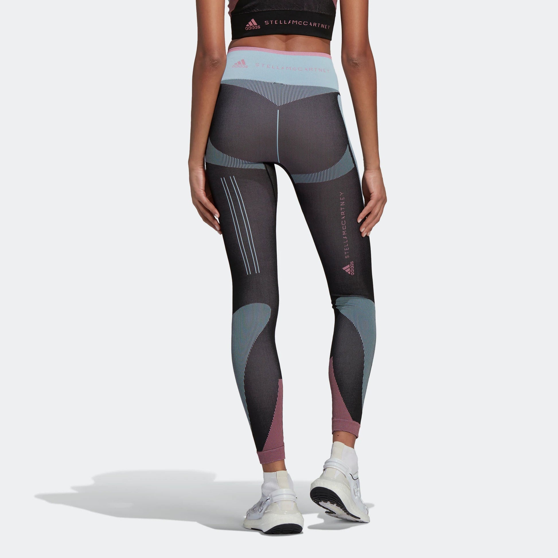 (WMNS) adidas by Stella McCartney TrueStrength Yoga Knit Tights Asia Sizing 'Black' HG8786