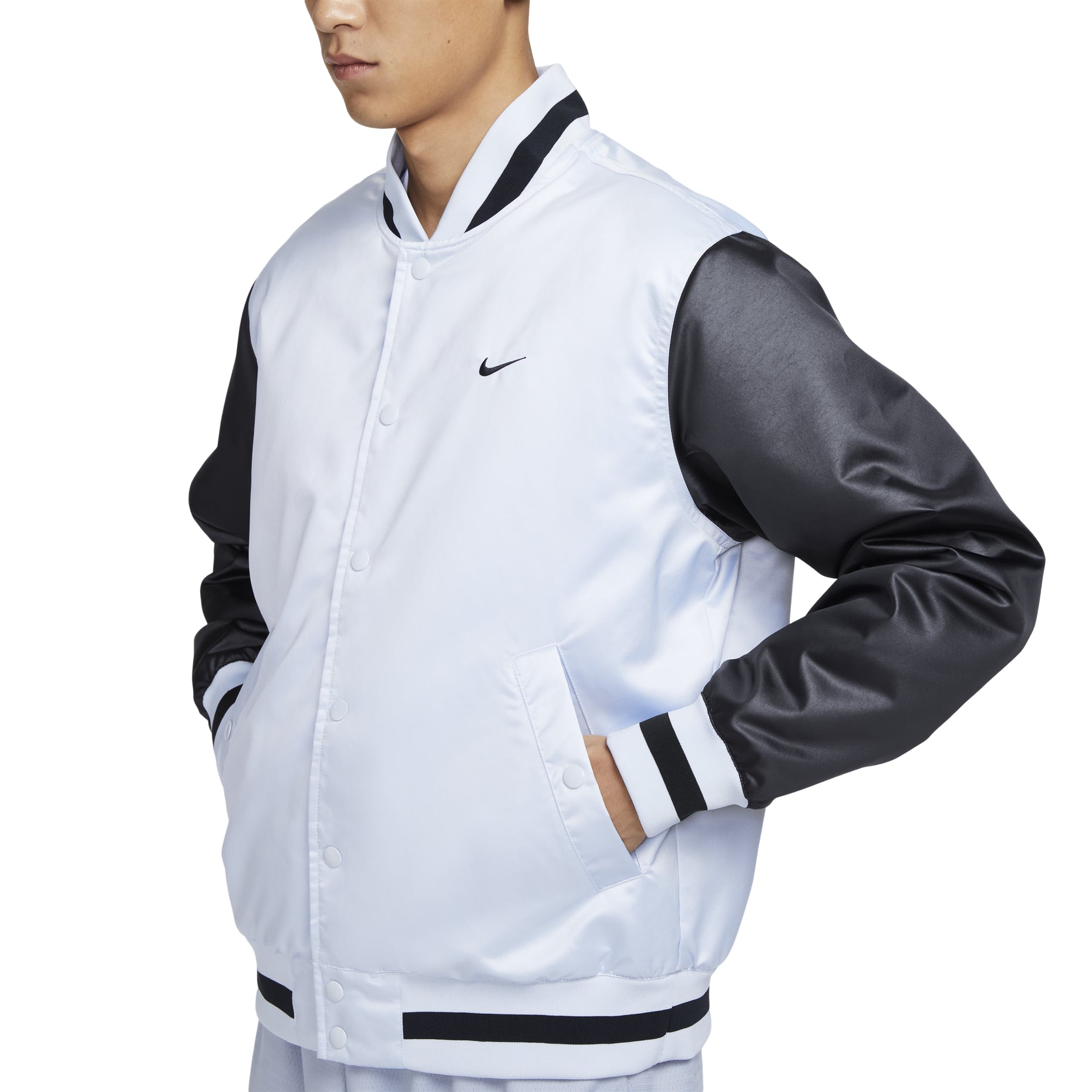Nike DNA Therma-FIT Water-Repellent Basketball Jacket Asia Sizing 'Pure Platinum Black' FZ0663-043