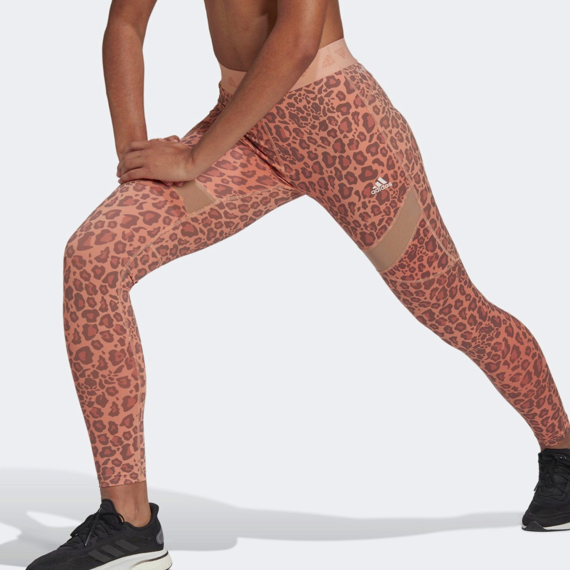 (WMNS) adidas Hyperglam High-Rise Long Tights Asia Sizing 'Pink' HM8646