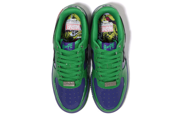 A BATHING APE Bape Sta X Marvel 'Blue Green' 1I73-291-904