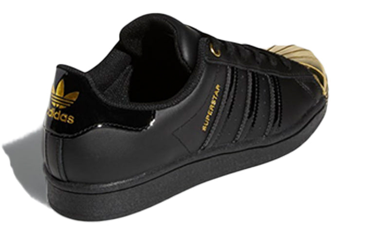 (WMNS) adidas Superstar Metal Toe 'Black Gold Metallic' FV3305
