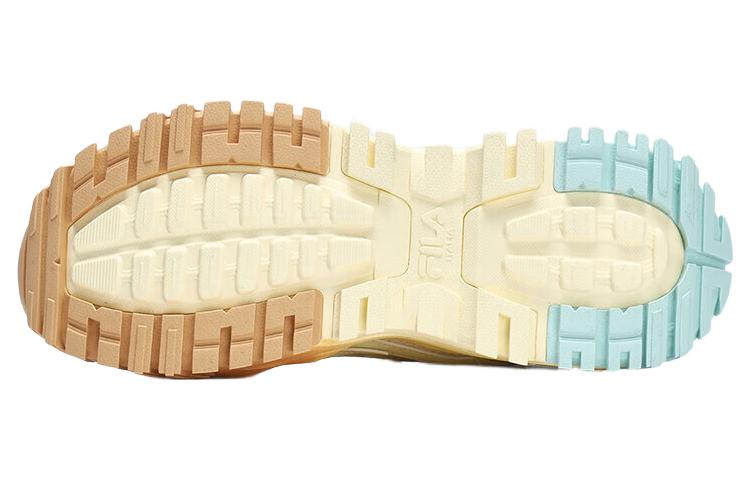 (WMNS) FILA FUSION Bianco TECNO-PIUMAX Sneakers 'White Brown Blue' T12W321301FLG