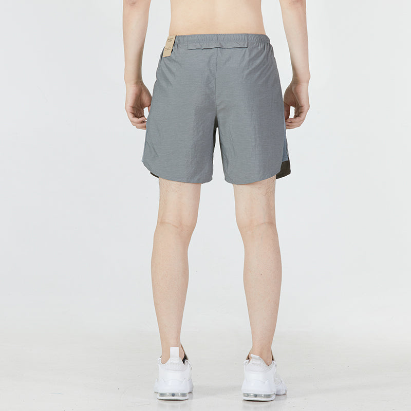 Men's Nike Solid Color Logo Athleisure Casual Sports Woven Shorts Gray CZ9069-084