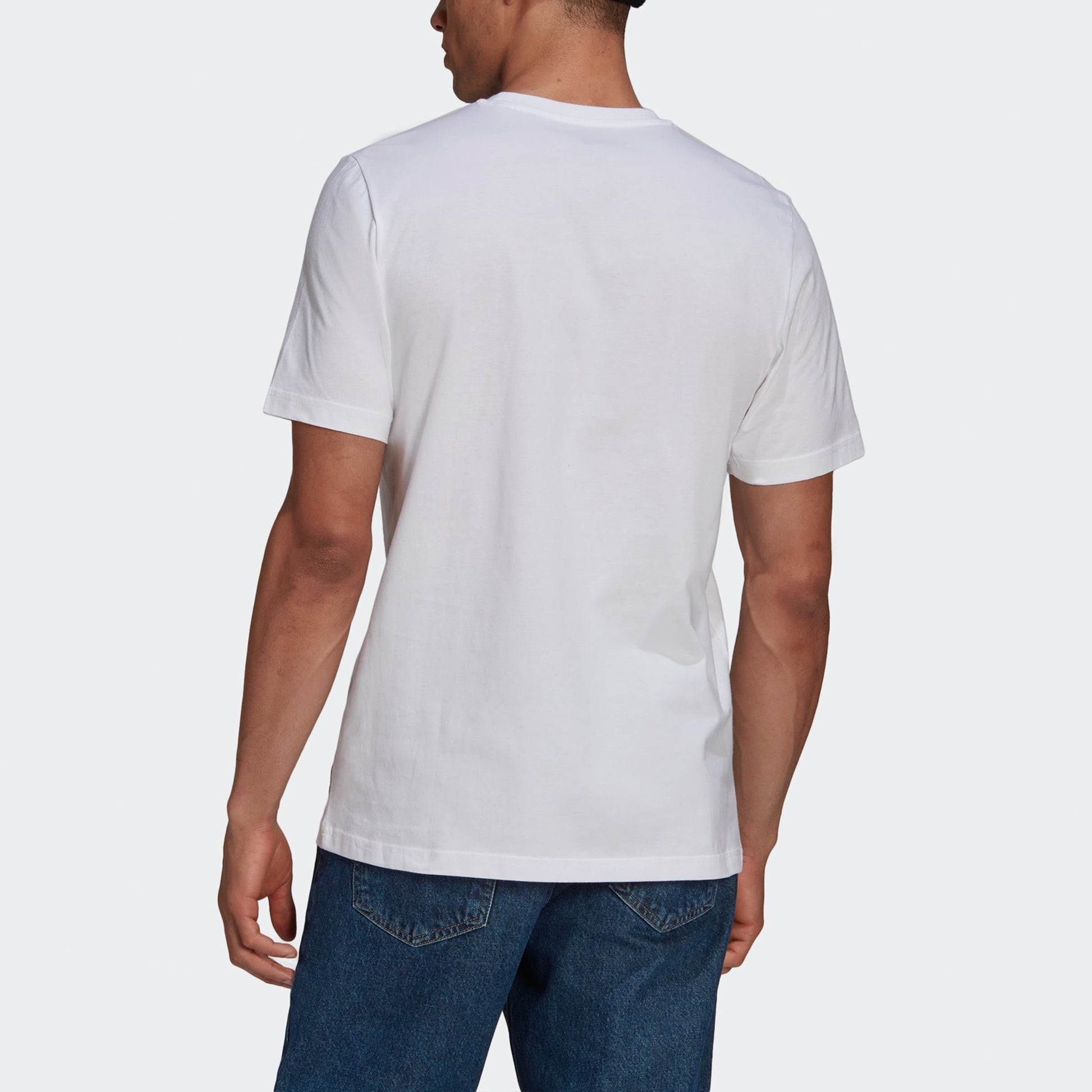 adidas Juve Str Tee Foot Ball Letter Printing Causual Sports Male White GR2921