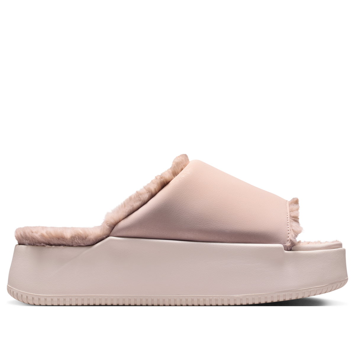 (WMNS) Nike Calm Elevation Fur Slide 'Silt Red Malt' IO0496-600