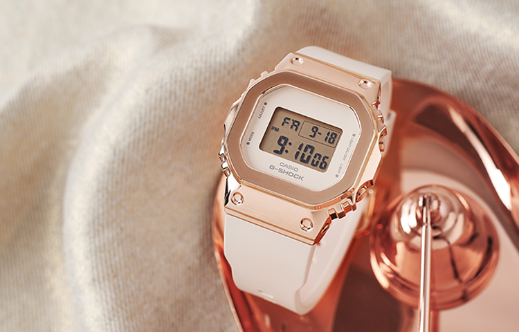 CASIO G-Shock Digital 'Rose Gold' GM-S5600PG-4PR