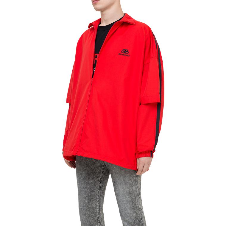 Balenciaga Double Sleeve Zip-Up Jacket 'Red' 602278TG0116010