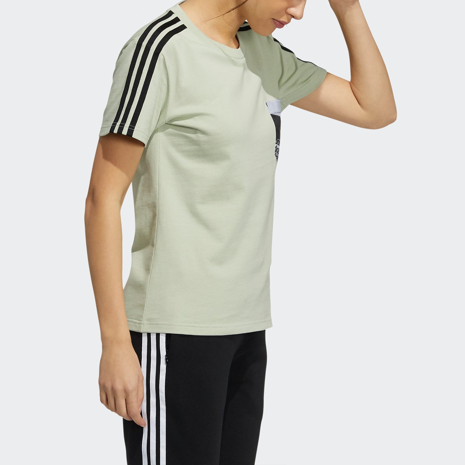 (WMNS) adidas Originals Trefoil Short Sleeve T-shirt 'Light Green' HA1491