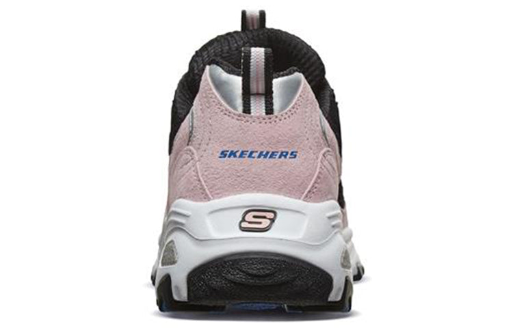 (WMNS) Skechers D'lites 1.0 Sports Shoes Black/Pink 13171-BKPK