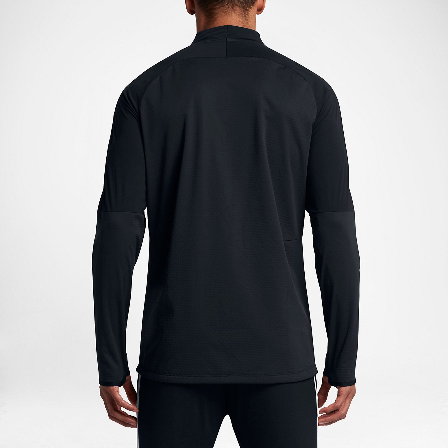 Nike Contrasting Colors High Collar Half Zipper Long Sleeves Hoodie 'Black' 807029-013