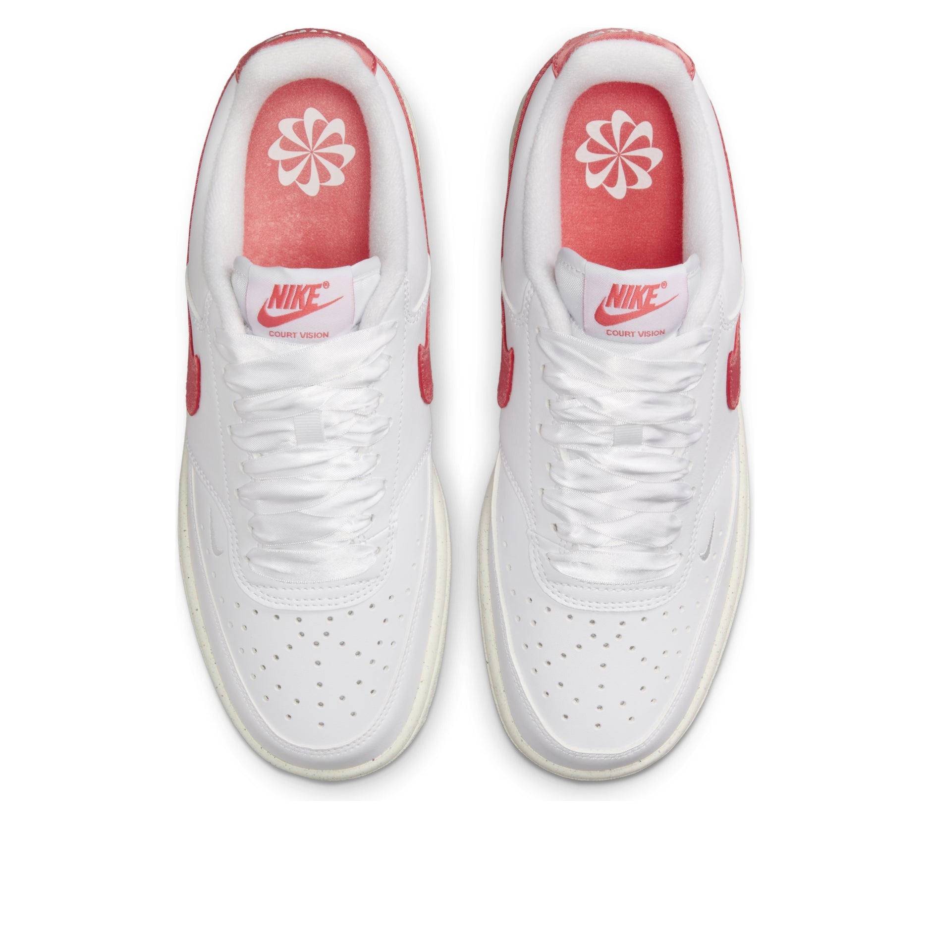 (WMNS) Nike Court Vision Low Next Nature 'White Sail Magic Ember' HV5246-100